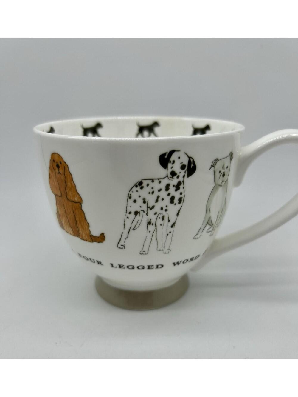 Portobello By Design Large Mug Cup DOGS Love Is A Four Legged Word Bone China